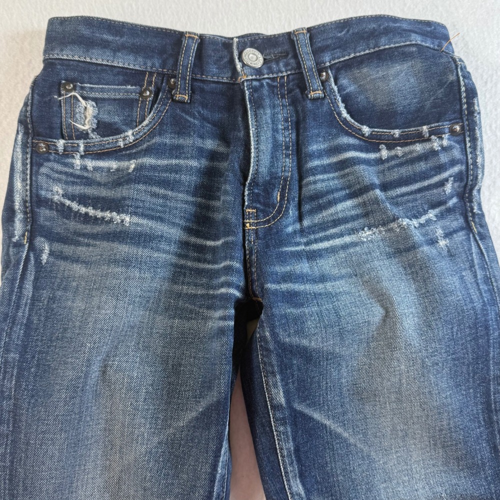 Moussy Vintage Slim Distressed Jeans Womens 24x24 Made in Japan Blue